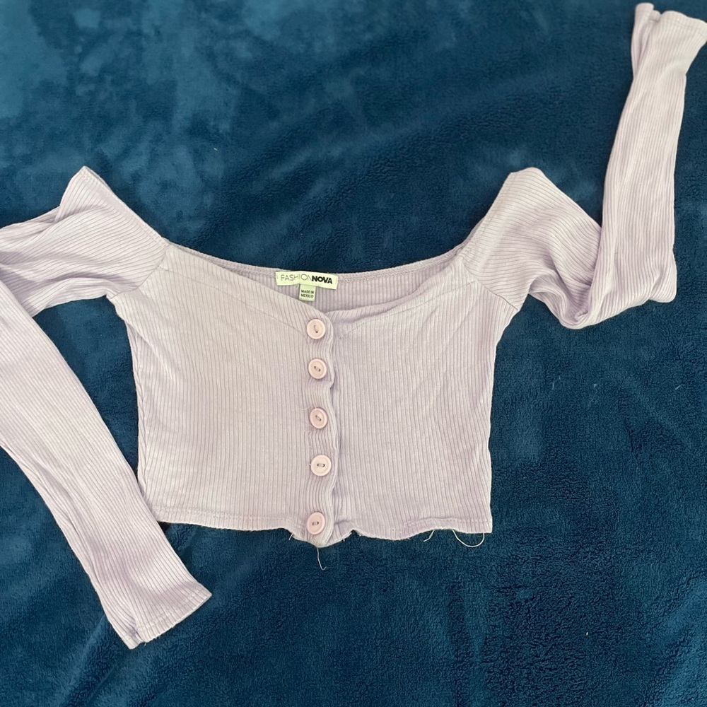 Purple crop top